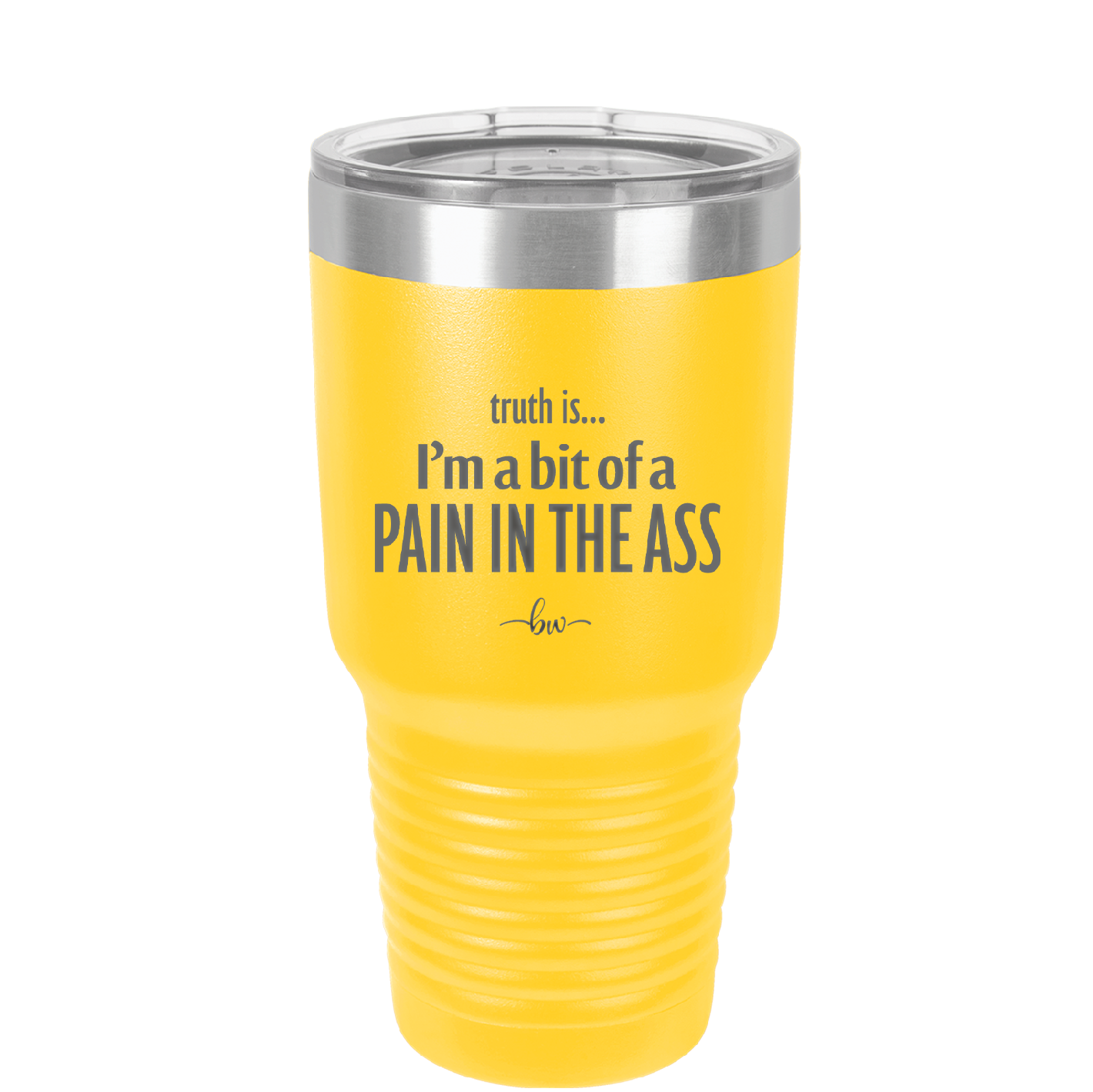 Truth is I'm a Bit of a Pain in the Ass - Laser Engraved Stainless Steel Drinkware - 2411 -