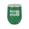 Driver Picks the Music Shotgun Shuts His Piehole - Laser Engraved Stainless Steel Drinkware - 2424 -