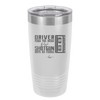 Driver Picks the Music Shotgun Shuts His Piehole - Laser Engraved Stainless Steel Drinkware - 2424 -