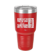 Driver Picks the Music Shotgun Shuts His Piehole - Laser Engraved Stainless Steel Drinkware - 2424 -