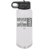 Driver Picks the Music Shotgun Shuts His Piehole - Laser Engraved Stainless Steel Drinkware - 2424 -