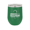 Overthinking Please Wait - Laser Engraved Stainless Steel Drinkware - 2429 -