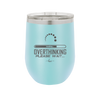 Overthinking Please Wait - Laser Engraved Stainless Steel Drinkware - 2429 -