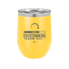 Overthinking Please Wait - Laser Engraved Stainless Steel Drinkware - 2429 -