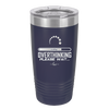 Overthinking Please Wait - Laser Engraved Stainless Steel Drinkware - 2429 -