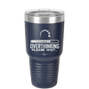 Overthinking Please Wait - Laser Engraved Stainless Steel Drinkware - 2429 -