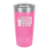 Beer Because Murder is Bad - Laser Engraved Stainless Steel Drinkware - 2435 -