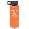 32 oz hang in there my ass tumbler in orange