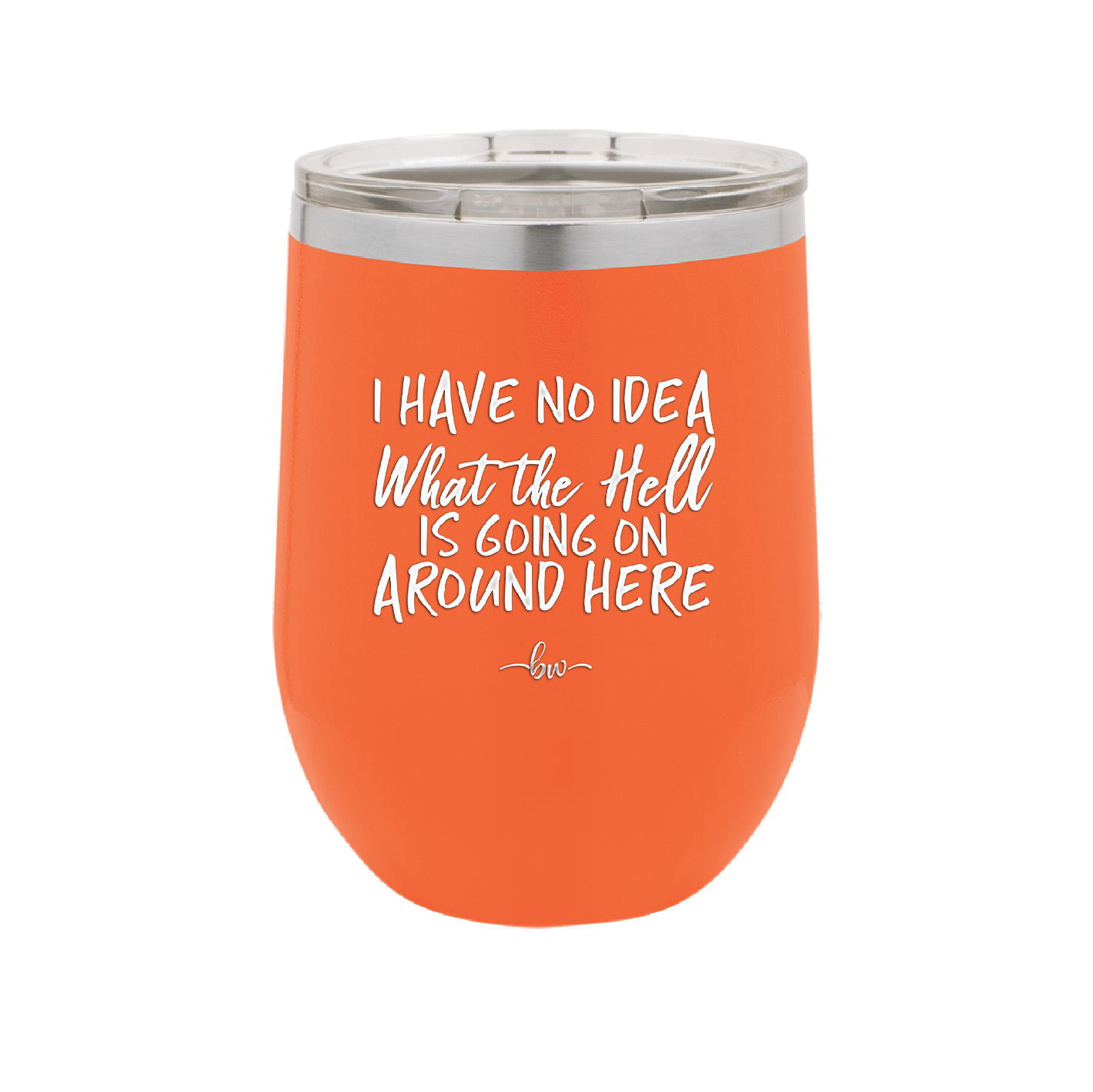 I Have No Idea What the Hell is Going on Around Here - Laser Engraved Stainless Steel Drinkware - 2444 -