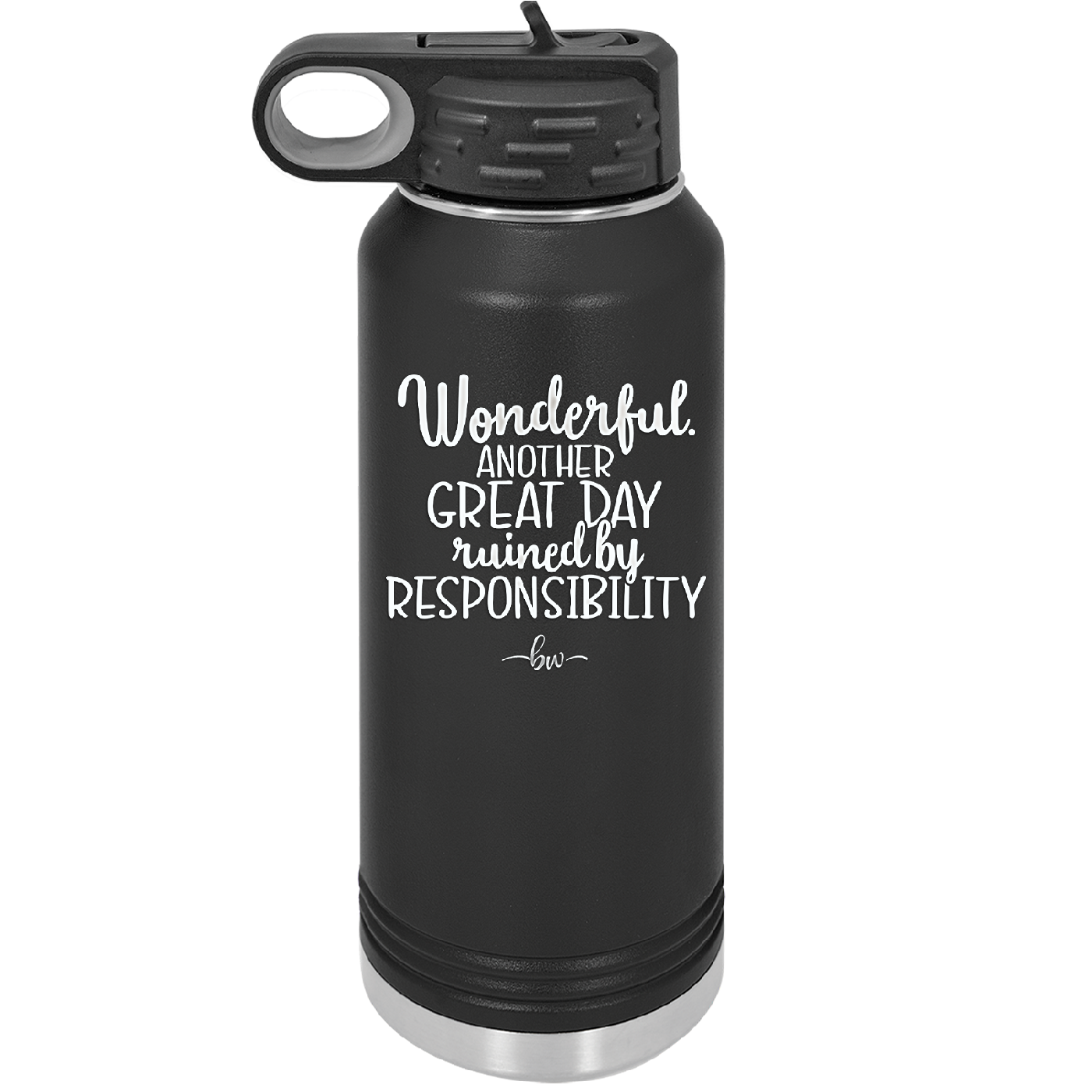 Wonderful Another Great Day Ruined By Responsibility - Laser Engraved Stainless Steel Drinkware - 2460 -