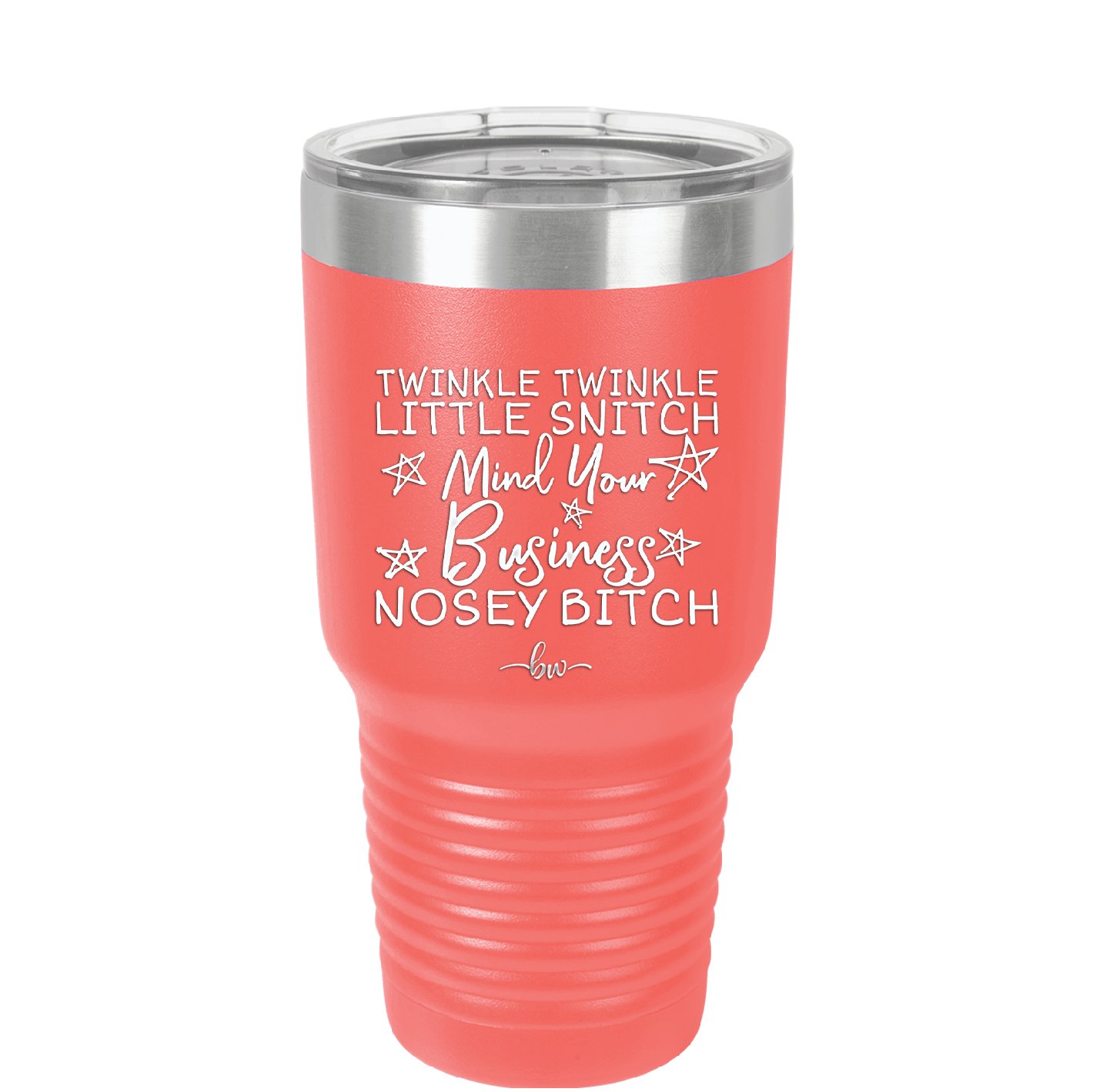 Twinkle Twinkle Little Snitch Mind Your Business You Nosey Bitch - Laser Engraved Stainless Steel Drinkware - 2467 -
