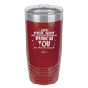 I Love Free Shit and it Costs Me Nothing to Punch You in the Throat - Laser Engraved Stainless Steel Drinkware - 2470 -