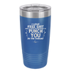 I Love Free Shit and it Costs Me Nothing to Punch You in the Throat - Laser Engraved Stainless Steel Drinkware - 2470 -