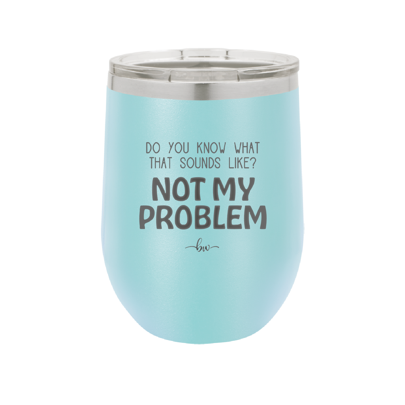 Do You Know What That Sounds Like? Not My Problem - Laser Engraved Stainless Steel Drinkware - 2486 -