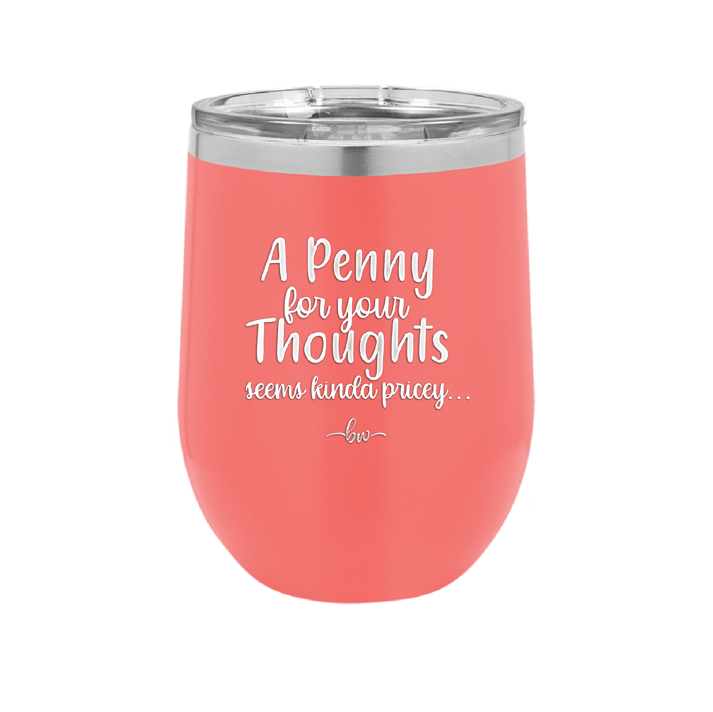 A Penny for Your Thoughts Seems Kinda Pricey - Laser Engraved Stainless Steel Drinkware - 2488 -
