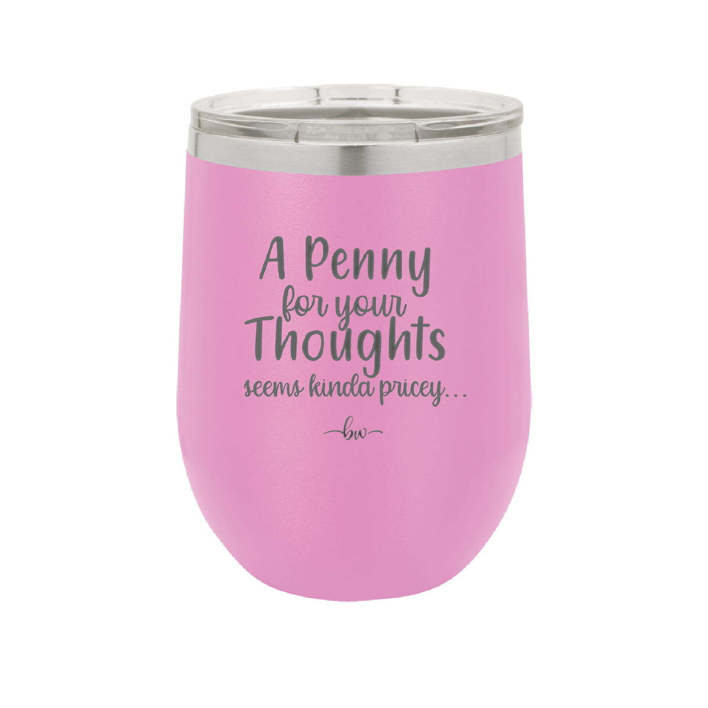 A Penny for Your Thoughts Seems Kinda Pricey - Laser Engraved Stainless Steel Drinkware - 2488 -