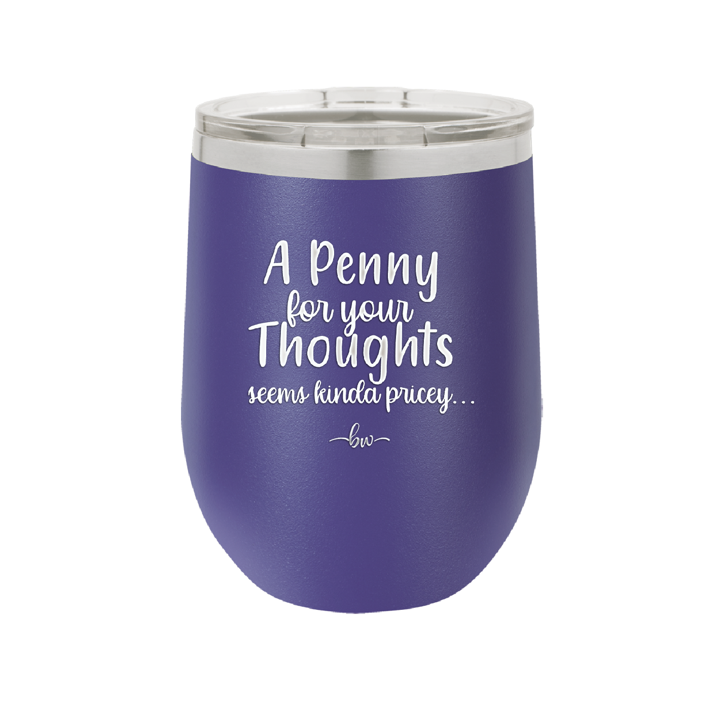 A Penny for Your Thoughts Seems Kinda Pricey - Laser Engraved Stainless Steel Drinkware - 2488 -