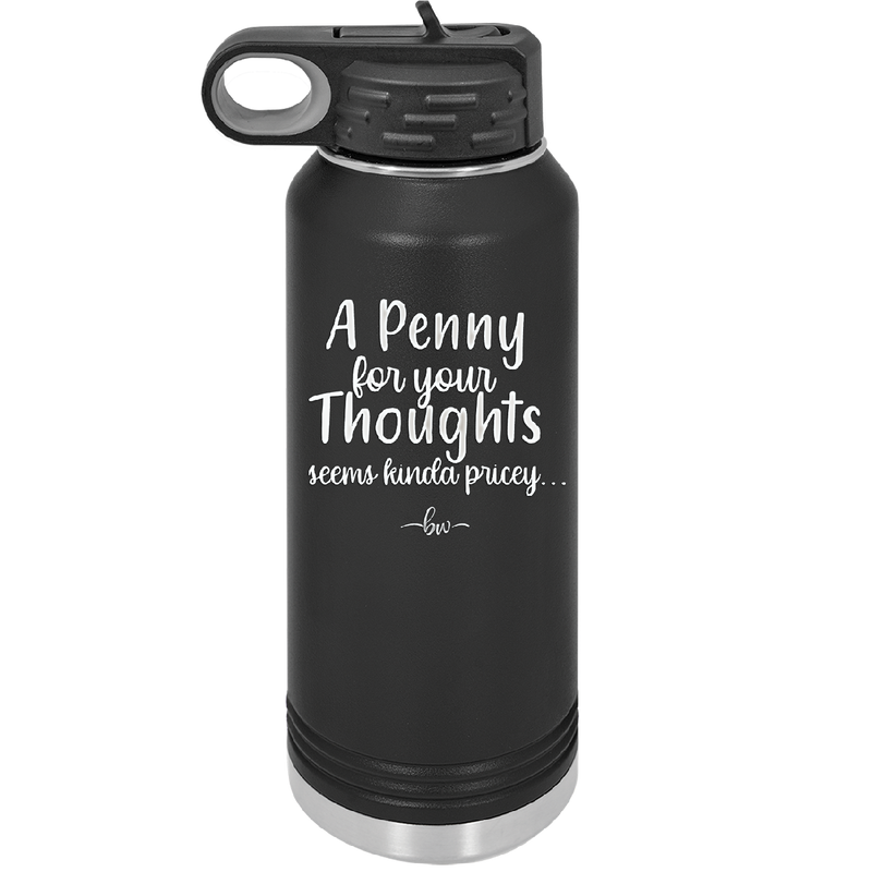 A Penny for Your Thoughts Seems Kinda Pricey - Laser Engraved Stainless Steel Drinkware - 2488 -