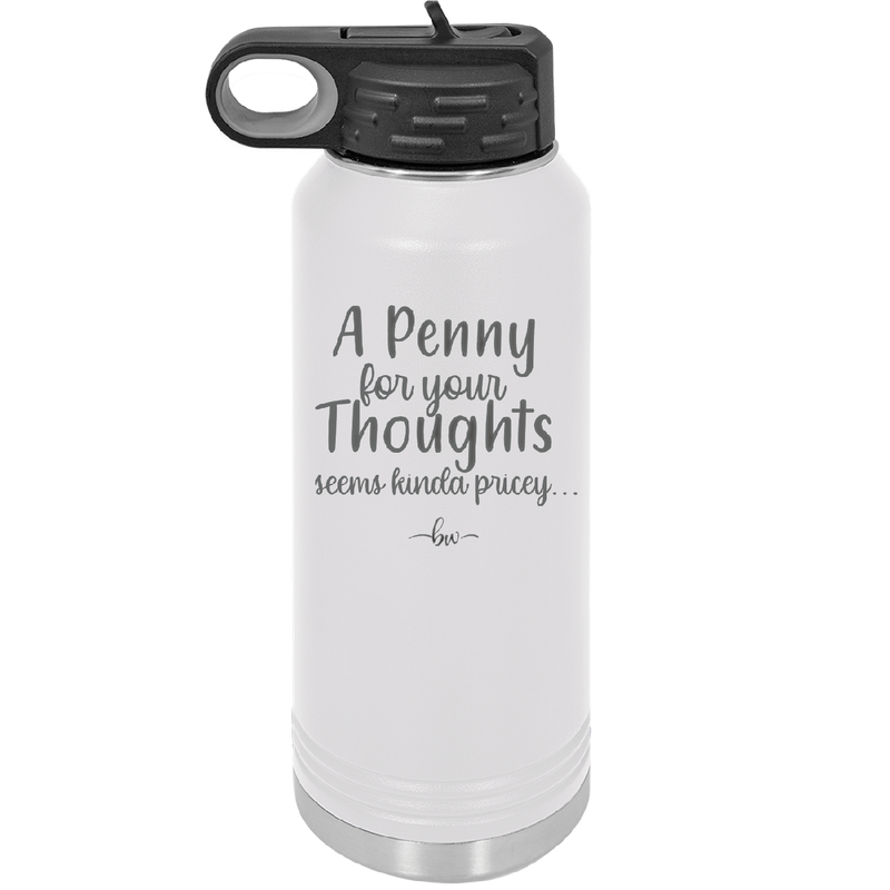 A Penny for Your Thoughts Seems Kinda Pricey - Laser Engraved Stainless Steel Drinkware - 2488 -