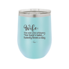 Wife the One Who Whispers For Fucks Sake Twenty Times a Day - Laser Engraved Stainless Steel Drinkware - 2491 -