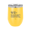 Wife the One Who Whispers For Fucks Sake Twenty Times a Day - Laser Engraved Stainless Steel Drinkware - 2491 -