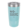 Wife the One Who Whispers For Fucks Sake Twenty Times a Day - Laser Engraved Stainless Steel Drinkware - 2491 -