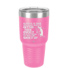 Allow Me to Serve You a Glass of Get the Fuck Over it With a Straw So You Can Suck it Up - Laser Engraved Stainless Steel Drinkware - 2494 -