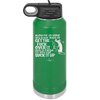 Allow Me to Serve You a Glass of Get the Fuck Over it With a Straw So You Can Suck it Up - Laser Engraved Stainless Steel Drinkware - 2494 -