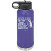 Allow Me to Serve You a Glass of Get the Fuck Over it With a Straw So You Can Suck it Up - Laser Engraved Stainless Steel Drinkware - 2494 -