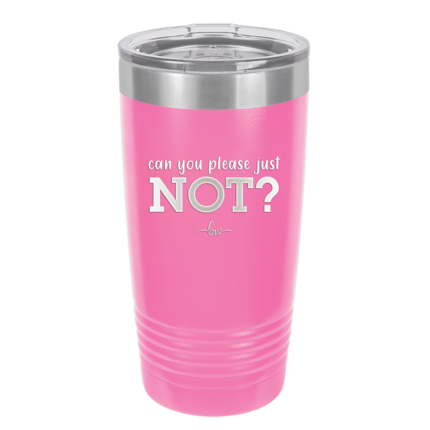 Can You Please Just Not - Laser Engraved Stainless Steel Drinkware - 2516 -