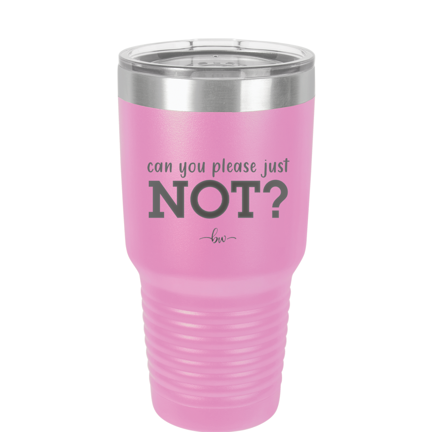 Can You Please Just Not - Laser Engraved Stainless Steel Drinkware - 2516 -