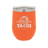 My New Years Resolution is to Eat More Tacos - Laser Engraved Stainless Steel Drinkware - 2518 -