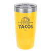 My New Years Resolution is to Eat More Tacos - Laser Engraved Stainless Steel Drinkware - 2518 -