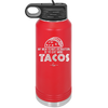 My New Years Resolution is to Eat More Tacos - Laser Engraved Stainless Steel Drinkware - 2518 -