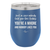 Just in Case Nobody Told You This Today You're a Whore - Laser Engraved Stainless Steel Drinkware - 2522 -