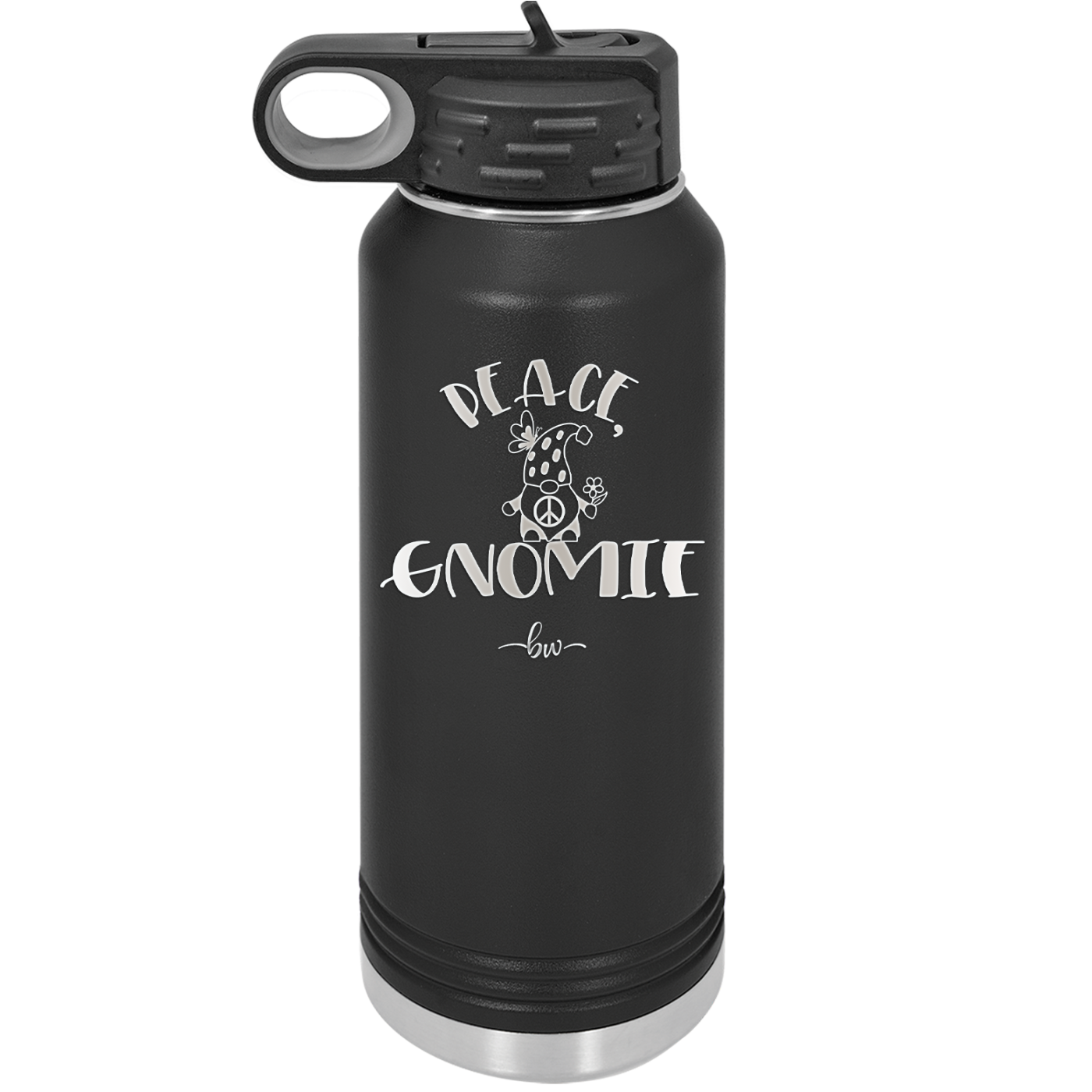 Peace Gnomie 1 - Laser Engraved Stainless Steel Drinkware - 2530 -