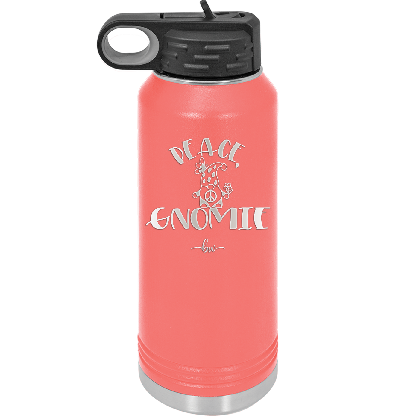 Peace Gnomie 1 - Laser Engraved Stainless Steel Drinkware - 2530 -