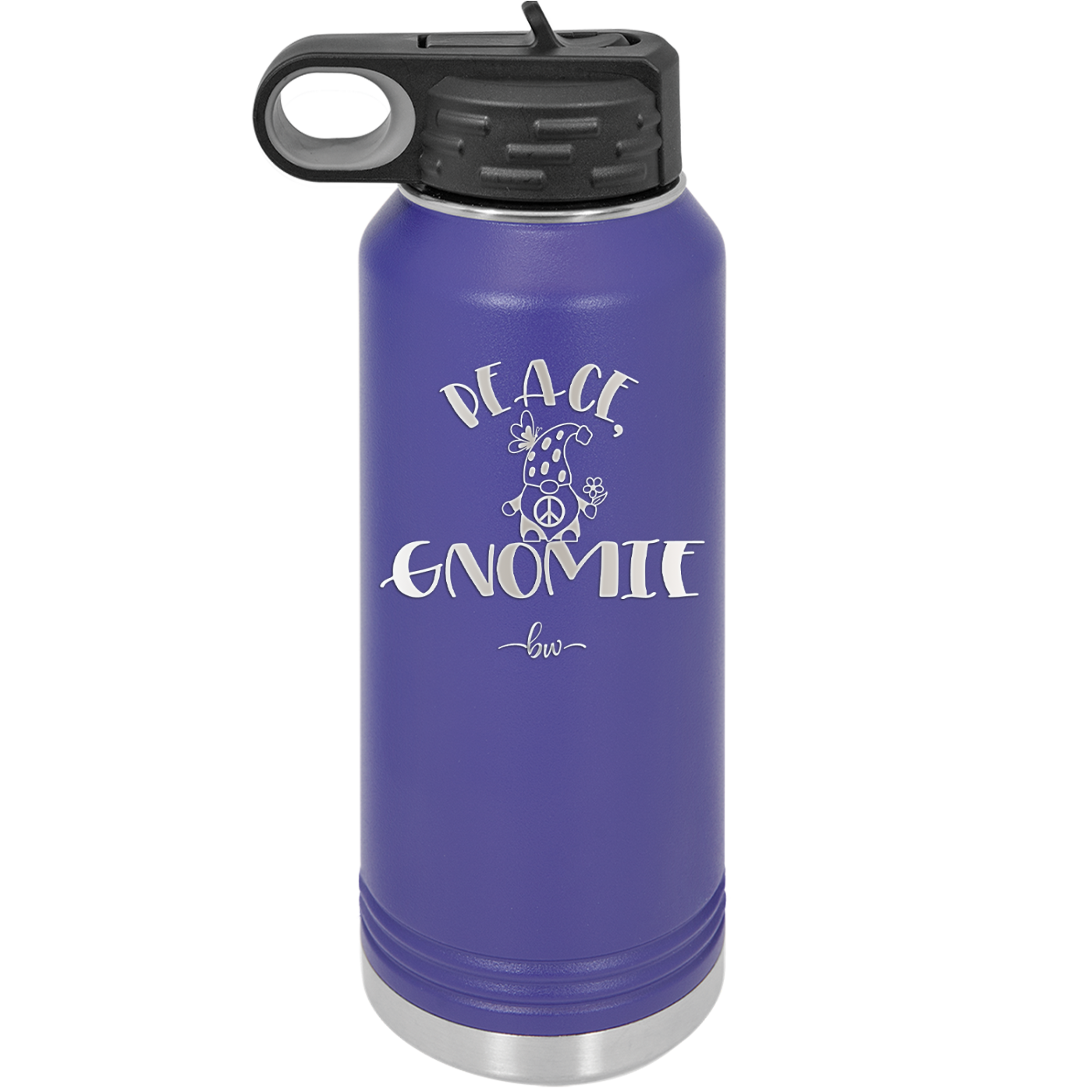 Peace Gnomie 1 - Laser Engraved Stainless Steel Drinkware - 2530 -
