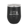 Peace Love Gnome - Laser Engraved Stainless Steel Drinkware - 2532 -