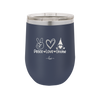 Peace Love Gnome - Laser Engraved Stainless Steel Drinkware - 2532 -