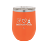 Peace Love Gnome - Laser Engraved Stainless Steel Drinkware - 2532 -