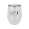 Peace Love Gnome - Laser Engraved Stainless Steel Drinkware - 2532 -
