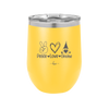 Peace Love Gnome - Laser Engraved Stainless Steel Drinkware - 2532 -