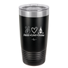 Peace Love Gnome - Laser Engraved Stainless Steel Drinkware - 2532 -