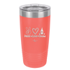 Peace Love Gnome - Laser Engraved Stainless Steel Drinkware - 2532 -