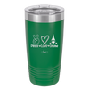 Peace Love Gnome - Laser Engraved Stainless Steel Drinkware - 2532 -