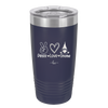 Peace Love Gnome - Laser Engraved Stainless Steel Drinkware - 2532 -