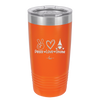 Peace Love Gnome - Laser Engraved Stainless Steel Drinkware - 2532 -