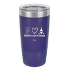 Peace Love Gnome - Laser Engraved Stainless Steel Drinkware - 2532 -