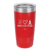 Peace Love Gnome - Laser Engraved Stainless Steel Drinkware - 2532 -